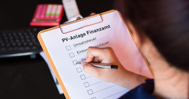 Checkliste PV-Anlage Finanzamt